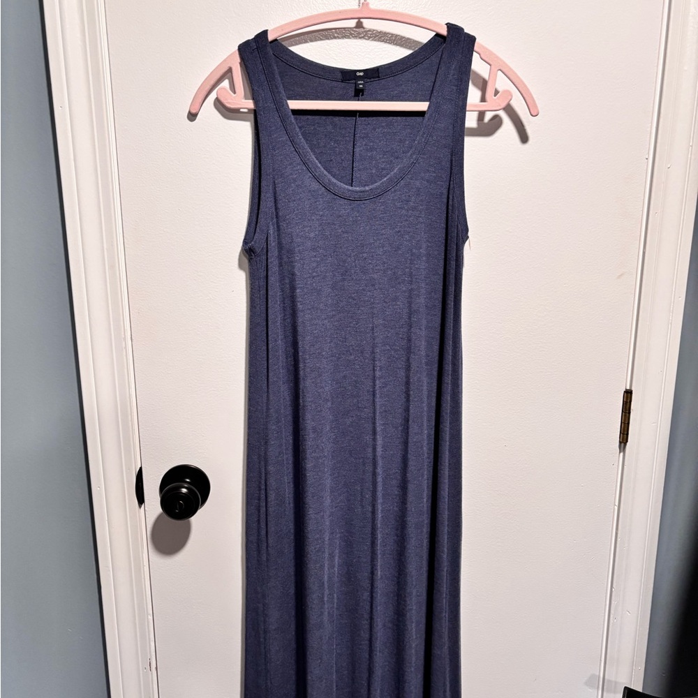 GAP Navy Sleeveless Maxi Dress